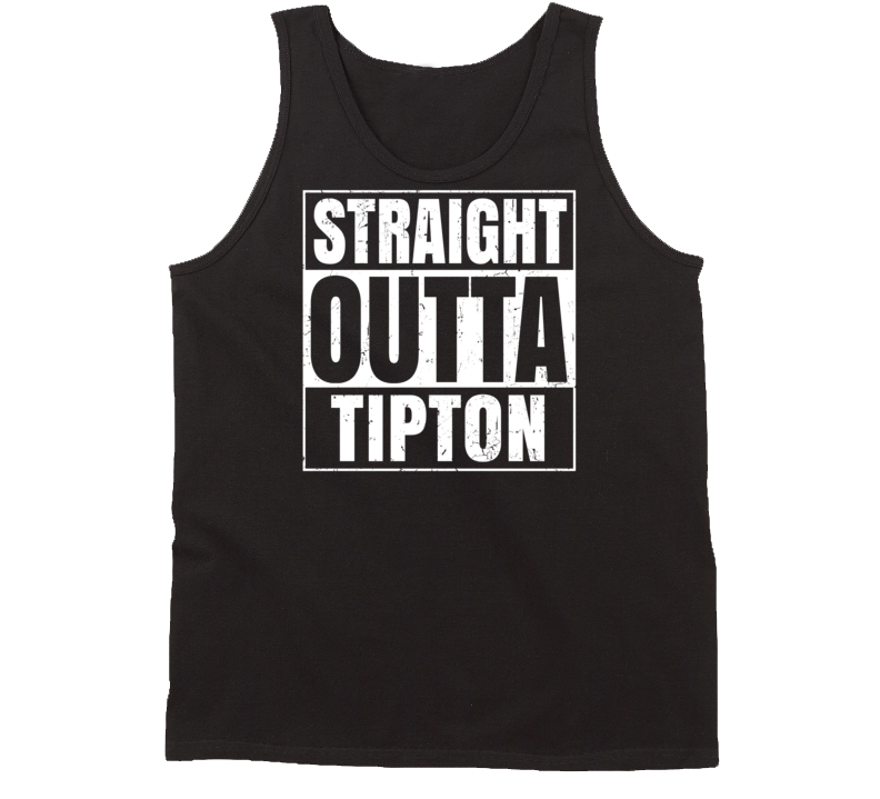 Straight Outta Tipton Michigan Parody Grunge City Tanktop Straight Outta Tipton Michigan Parody Grunge City Tanktop