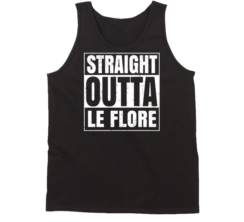 Straight Outta Le Flore Oklahoma Parody Grunge City Tanktop