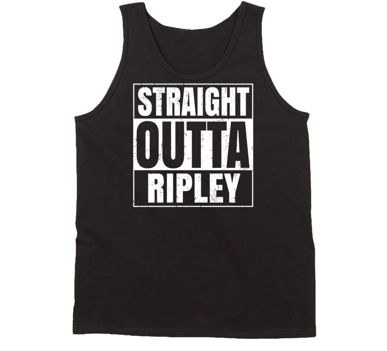 Straight Outta Ripley Oklahoma Parody Grunge City Tanktop