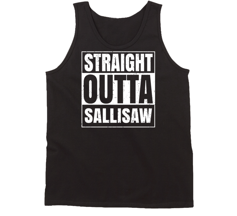 Straight Outta Sallisaw Oklahoma Parody Grunge City Tanktop