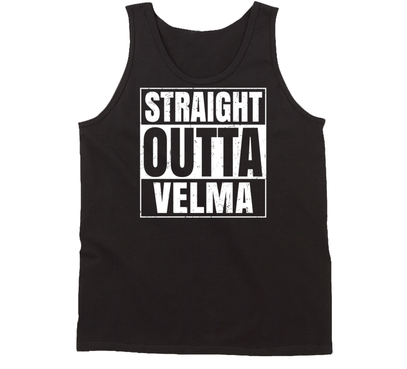 Straight Outta Velma Oklahoma Parody Grunge City Tanktop Straight Outta Velma Oklahoma Parody Grunge City Tanktop