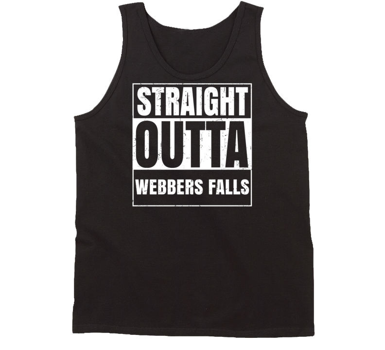 Straight Outta Webbers Falls Oklahoma Parody Grunge City Tanktop