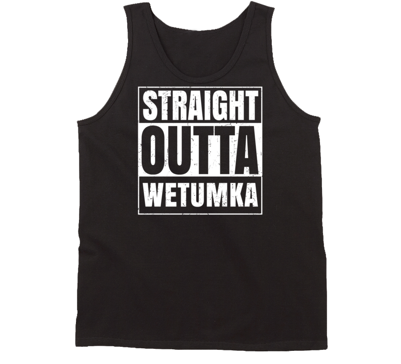 Straight Outta Wetumka Oklahoma Parody Grunge City Tanktop