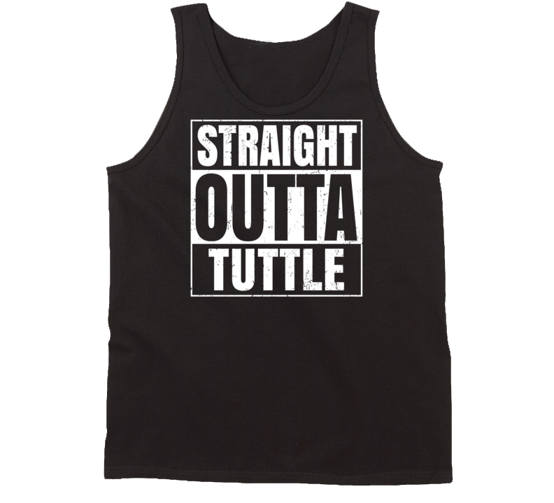 Straight Outta Tuttle Oklahoma Parody Grunge City Tanktop