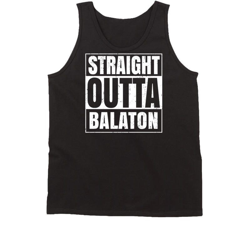 Straight Outta Balaton Minnesota Parody Grunge City Tanktop Straight Outta Balaton Minnesota Parody Grunge City Tanktop
