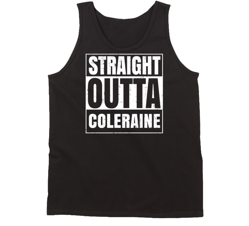 Straight Outta Coleraine Minnesota Parody Grunge City Tanktop Straight Outta Coleraine Minnesota Parody Grunge City Tanktop