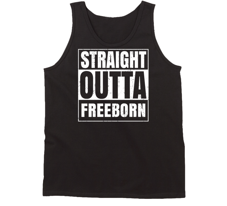 Straight Outta Freeborn Minnesota Parody Grunge City Tanktop