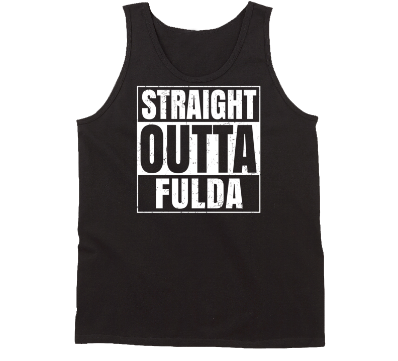 Straight Outta Fulda Minnesota Parody Grunge City Tanktop