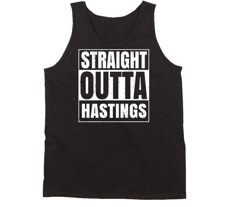 Straight Outta Hastings Minnesota Parody Grunge City Tanktop