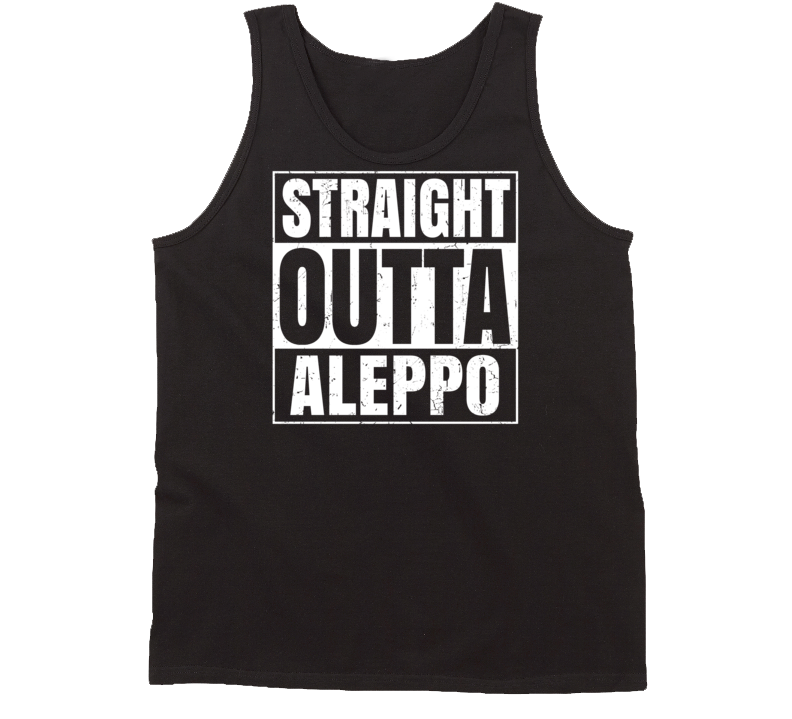 Straight Outta Aleppo Pennsylvania Parody Grunge City Tanktop