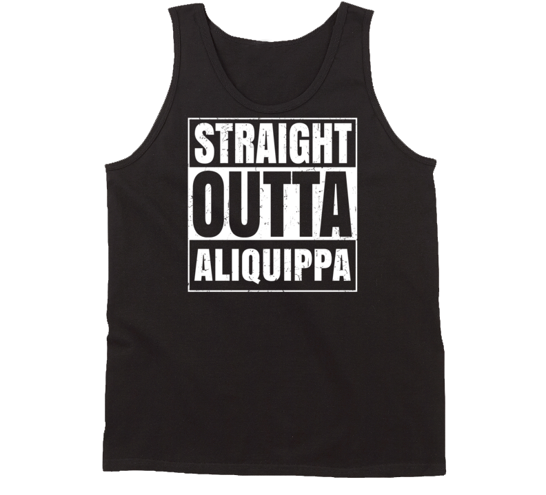 Straight Outta Aliquippa Pennsylvania Parody Grunge City Tanktop