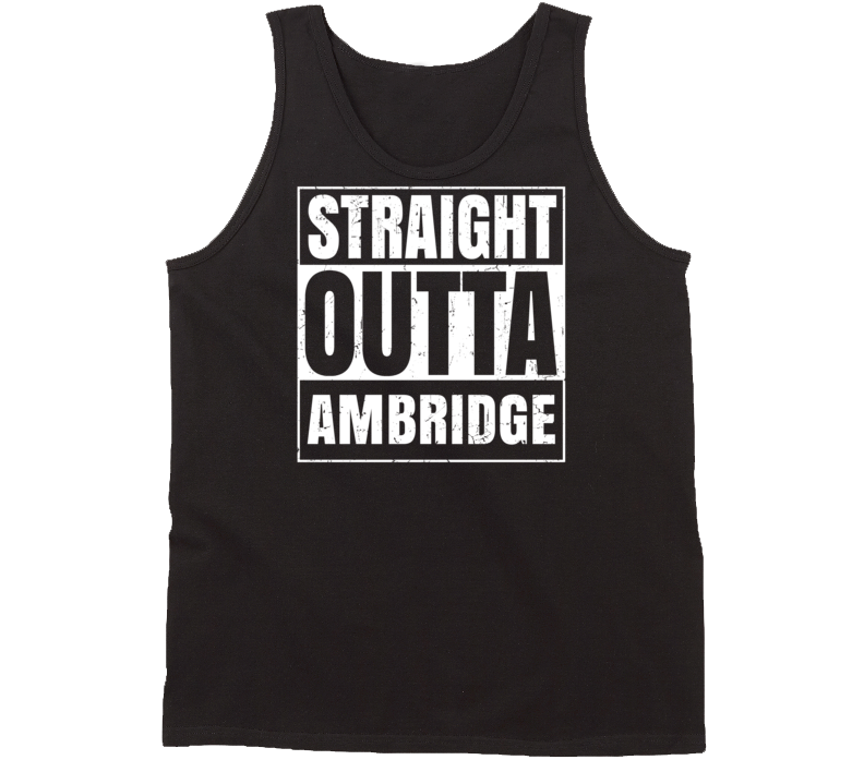 Straight Outta Ambridge Pennsylvania Parody Grunge City Tanktop Straight Outta Ambridge Pennsylvania Parody Grunge City Tanktop