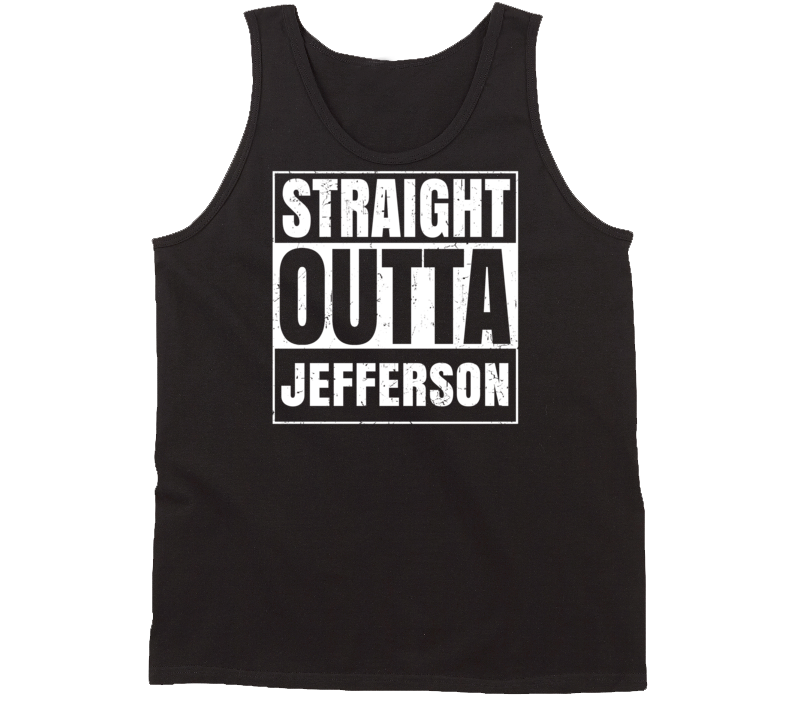 Straight Outta Jefferson Pennsylvania Parody Grunge City Tanktop Straight Outta Jefferson Pennsylvania Parody Grunge City Tanktop