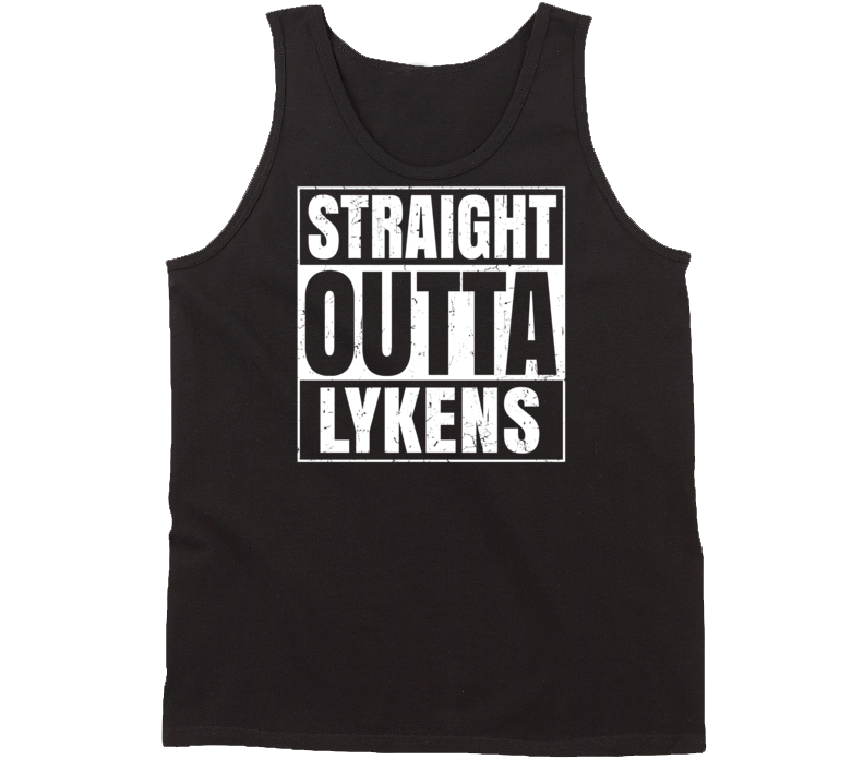 Straight Outta Lykens Pennsylvania Parody Grunge City Tanktop Straight Outta Lykens Pennsylvania Parody Grunge City Tanktop