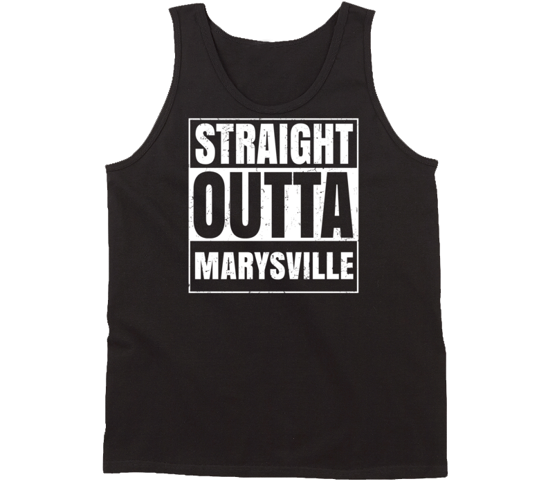 Straight Outta Marysville Pennsylvania Parody Grunge City Tanktop