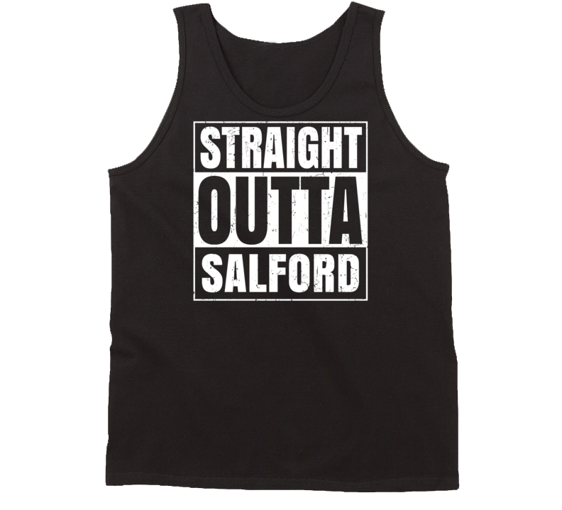 Straight Outta Salford Pennsylvania Parody Grunge City Tanktop