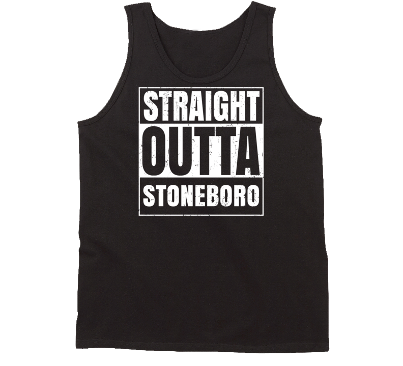 Straight Outta Stoneboro Pennsylvania Parody Grunge City Tanktop Straight Outta Stoneboro Pennsylvania Parody Grunge City Tanktop
