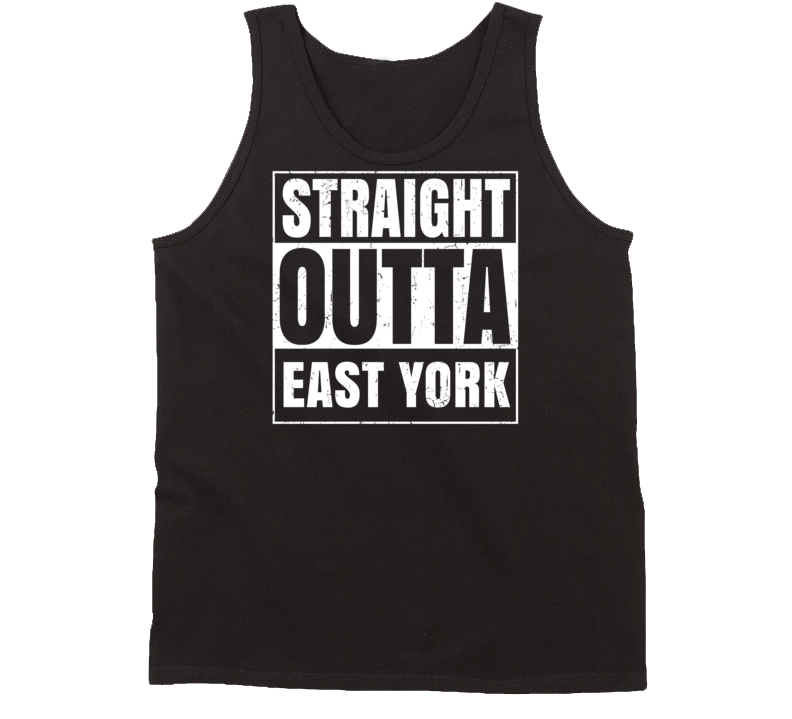 Straight Outta East York Pennsylvania Parody Grunge City Tanktop