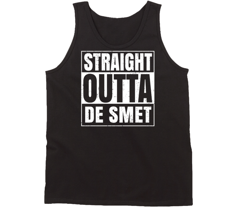 Straight Outta De Smet South Dakota Parody Grunge City Tanktop Straight Outta De Smet South Dakota Parody Grunge City Tanktop