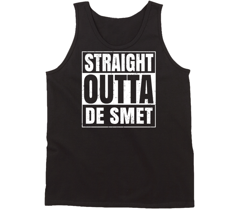 Straight Outta De Smet South Dakota Parody Grunge City Tanktop