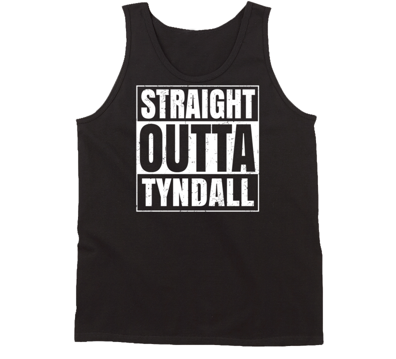 Straight Outta Tyndall South Dakota Parody Grunge City Tanktop