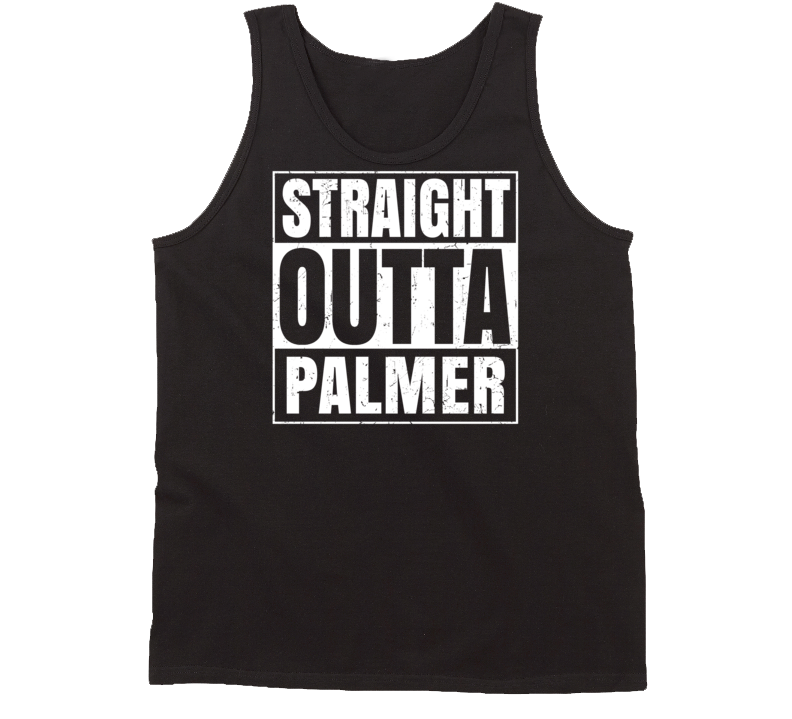 Straight Outta Palmer Tennessee Parody Grunge City Tanktop