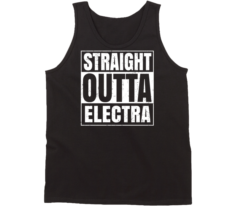 Straight Outta Electra Texas Parody Grunge City Tanktop