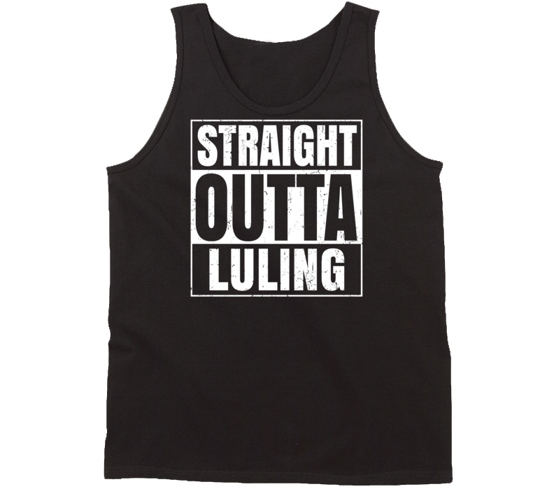 Straight Outta Luling Texas Parody Grunge City Tanktop