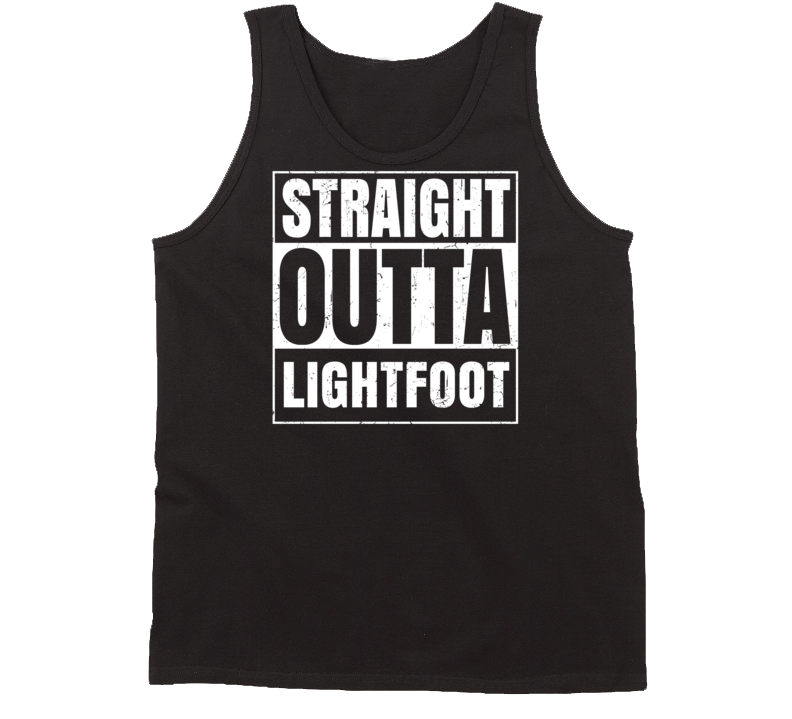 Straight Outta Lightfoot Virginia Parody Grunge City Tanktop