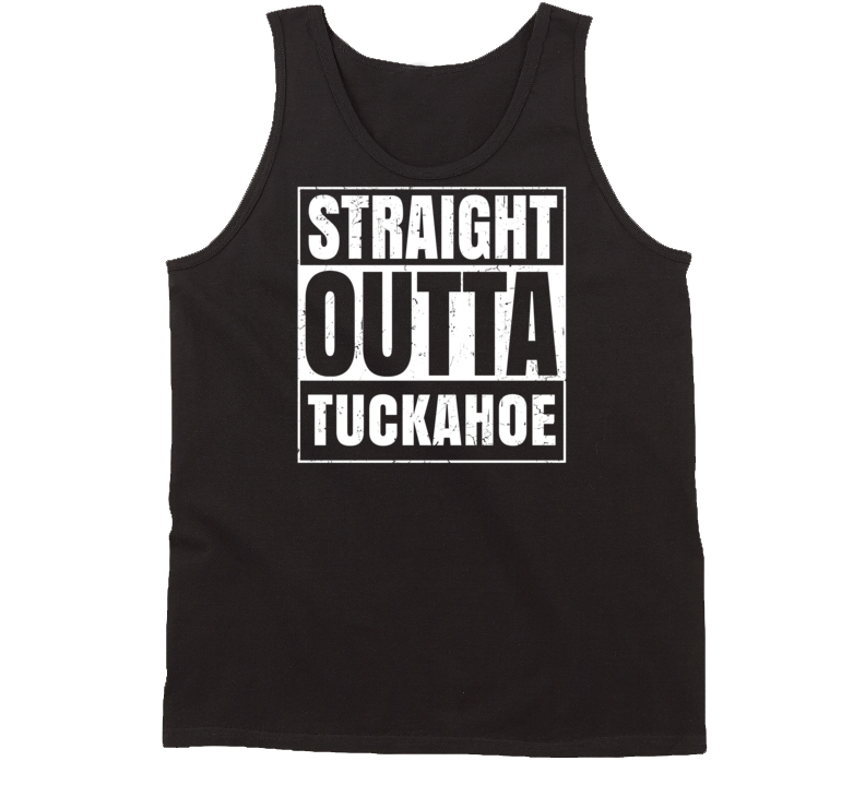 Straight Outta Tuckahoe Virginia Parody Grunge City Tanktop