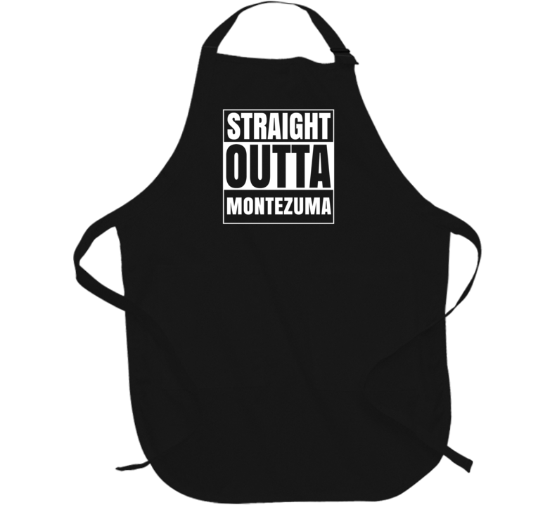 Straight Outta Montezuma New Mexico Parody Grunge City Father's Day Apron