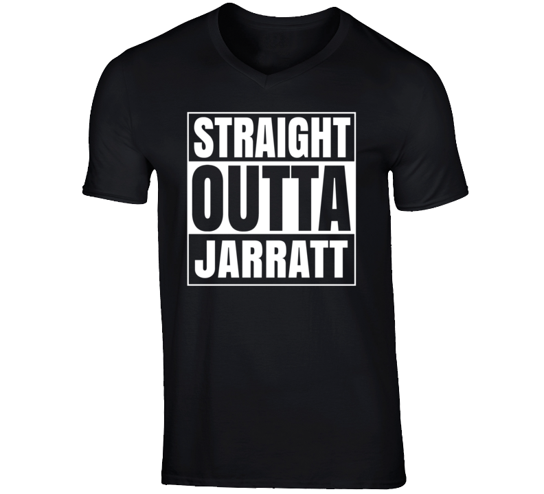 Straight Outta Jarratt Virginia Parody Grunge City Father's Day Vneck T Shirt