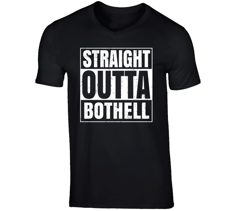 Straight Outta Bothell Washington Parody Grunge City Father's Day Vnec Straight Outta Bothell Washington Parody Grunge City Father's Day Vnec