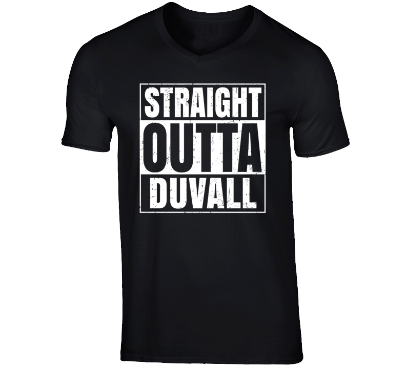 Straight Outta Duvall Washington Parody Grunge City Father's Day Vneck T Shirt