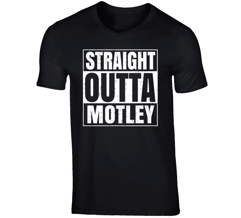 Straight Outta Motley Minnesota Parody Grunge City Father's Day Vneck Straight Outta Motley Minnesota Parody Grunge City Father's Day Vneck
