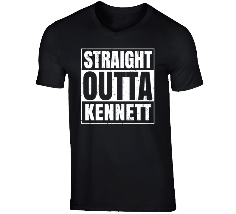 Straight Outta Kennett Missouri Parody Grunge City Father's Day Vneck Straight Outta Kennett Missouri Parody Grunge City Father's Day Vneck
