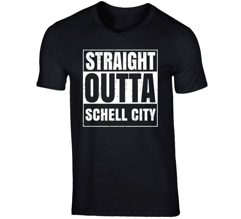 Straight Outta Schell City Missouri Parody Grunge City Father's Day Vn