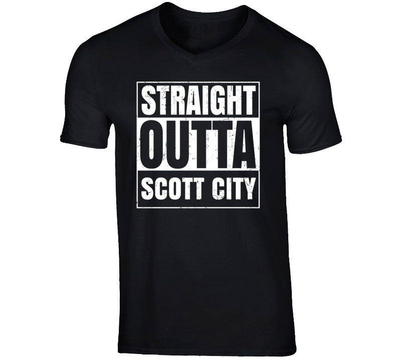 Straight Outta Scott City Missouri Parody Grunge City Father's Day Vne