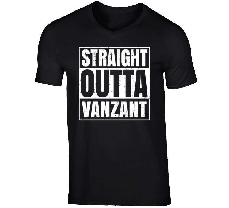 Straight Outta Vanzant Missouri Parody Grunge City Father's Day Vneck Straight Outta Vanzant Missouri Parody Grunge City Father's Day Vneck