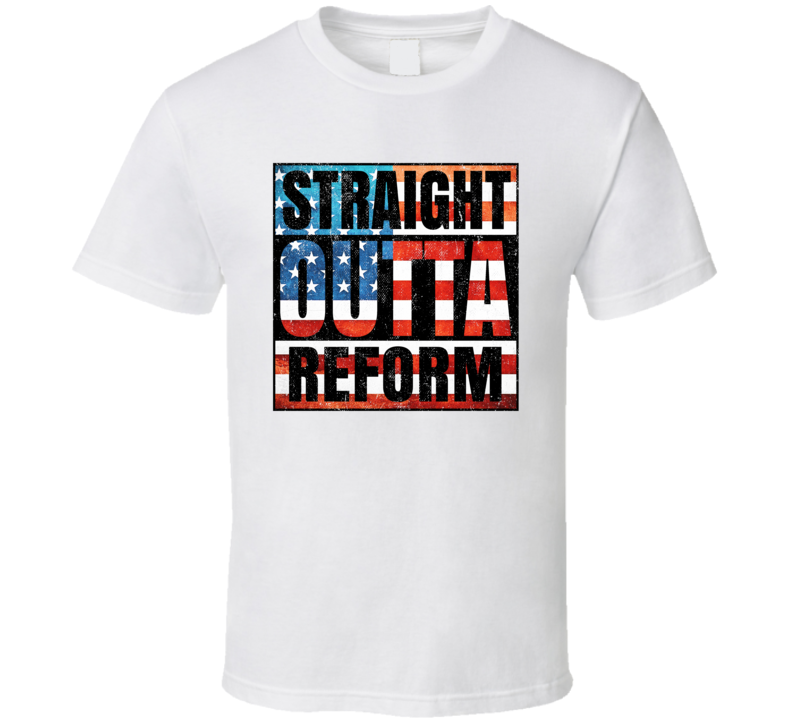 Straight Outta Reform Alabama USA American City Patriotic Flag T Shirt