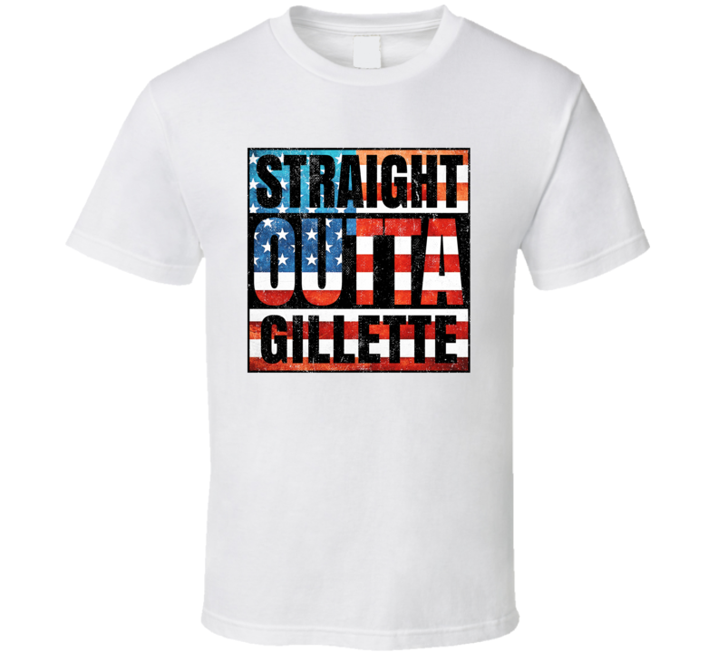 Straight Outta Gillette New Jersey USA American City Patriotic Flag T Straight Outta Gillette New Jersey USA American City Patriotic Flag T
