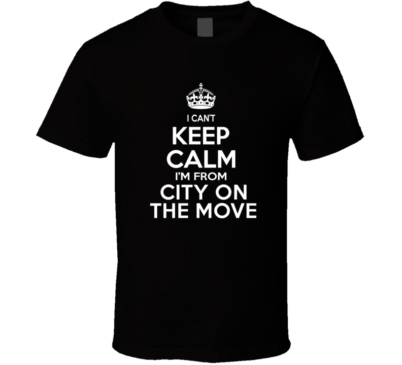 Can't Keep Calm I'm From City On The Move Winfield USA T Shirt