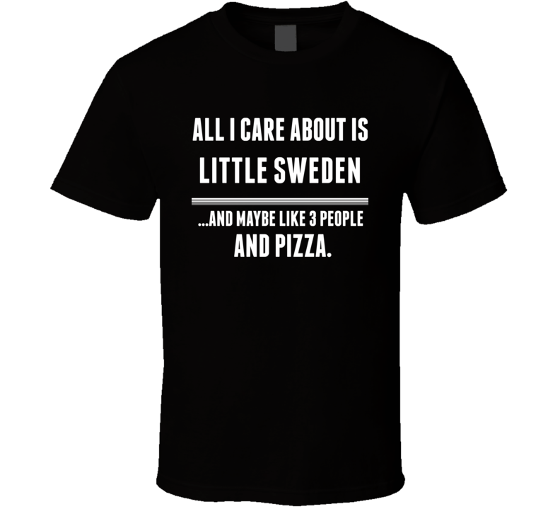 All I Care About Is Little Sweden Lindsborg US T Shirt