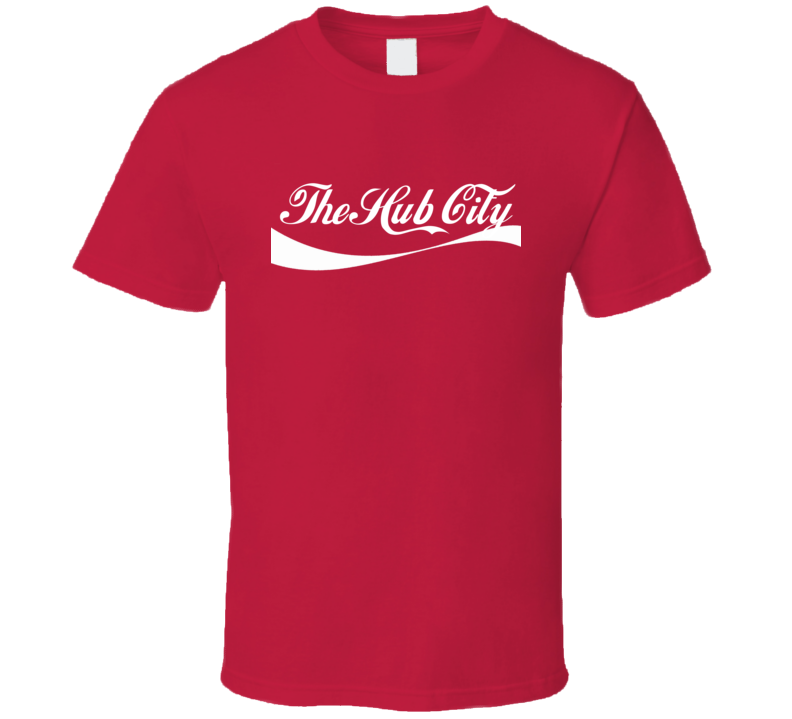 The Hub City Burlington USA Cola Parody T Shirt