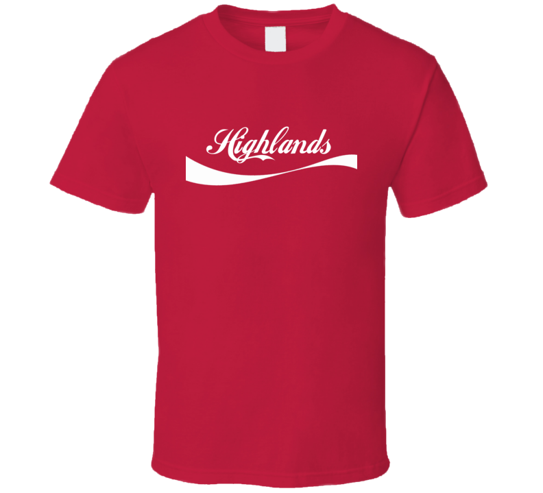 Highlands USA Cola Parody T Shirt