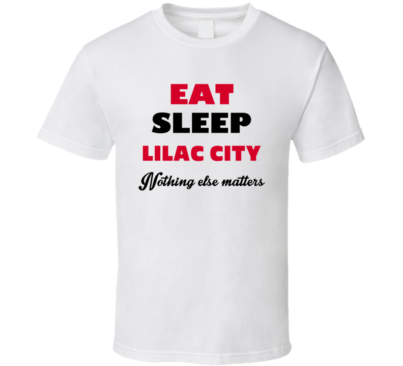 Eat Sleep Lilac City Rochester USA T Shirt