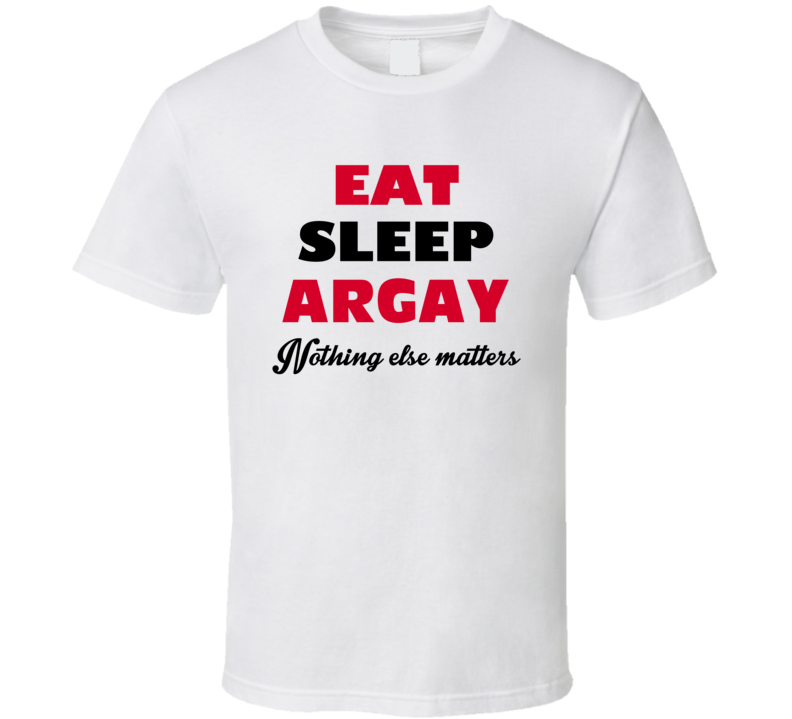 Eat Sleep Argay USA T Shirt