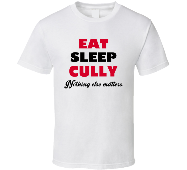 Eat Sleep Cully USA T Shirt