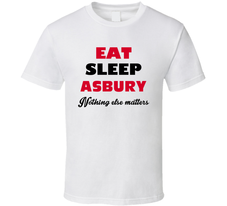 Eat Sleep Asbury USA T Shirt Eat Sleep Asbury USA T Shirt