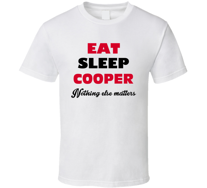 Eat Sleep Cooper USA T Shirt